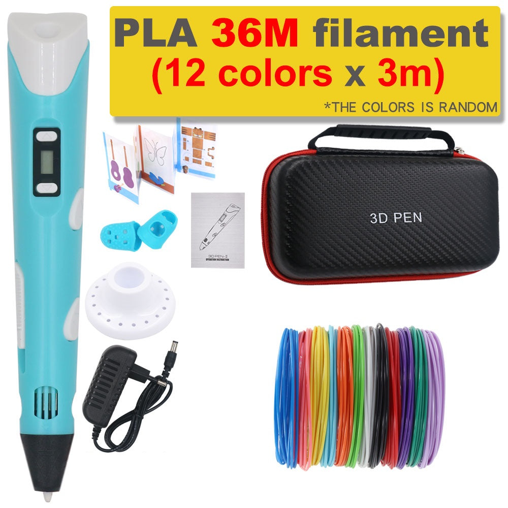 DIY 3D Printing Pen with 200M of PLA Filament, Gift for Children