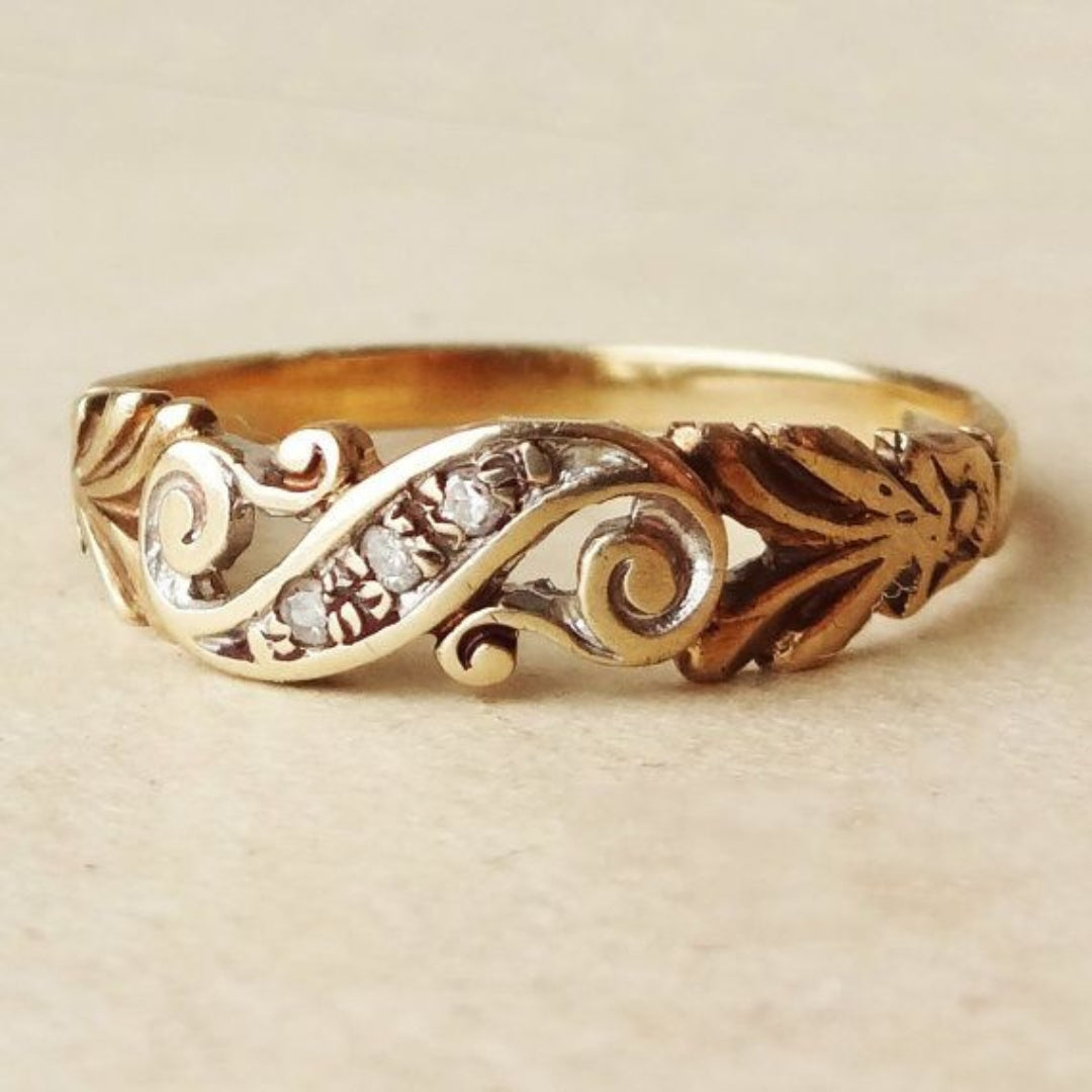 Ivy cubic zirconia ring