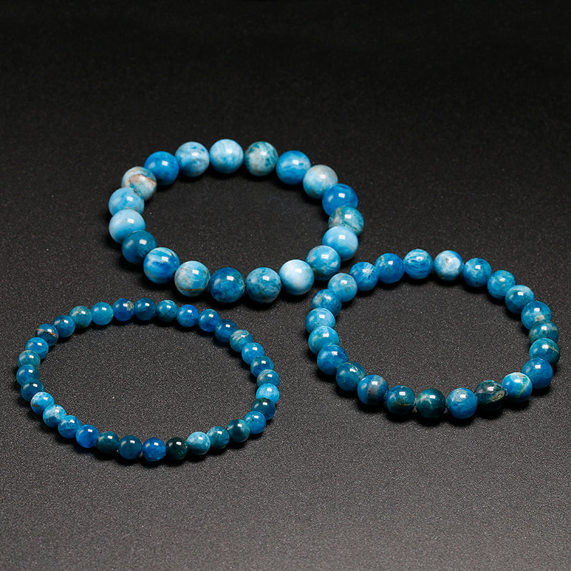 Ocean Crystal | Natural Ocean Blue Apatite Stone Bracelet