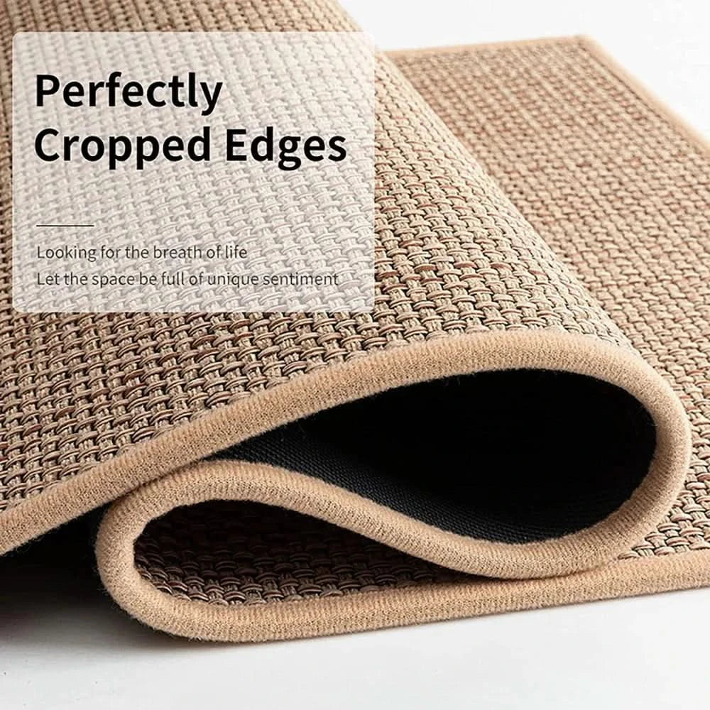 Kitchen Runner Non-Slip Washable – Faux Sisal Rug