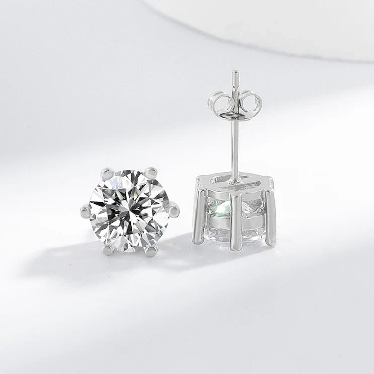 Elegant White Gold Earrings with Subtle Shine