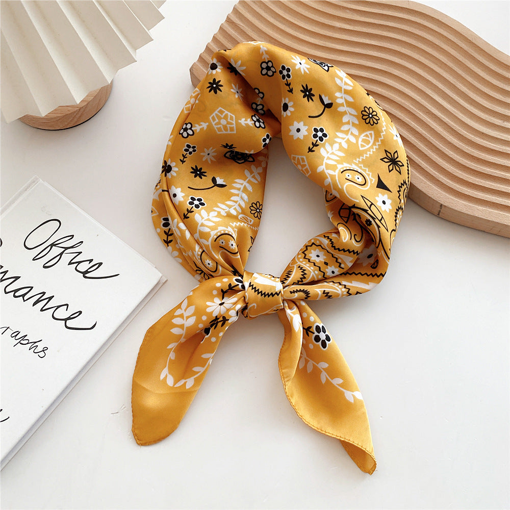 Women's Satin Printed Scarf