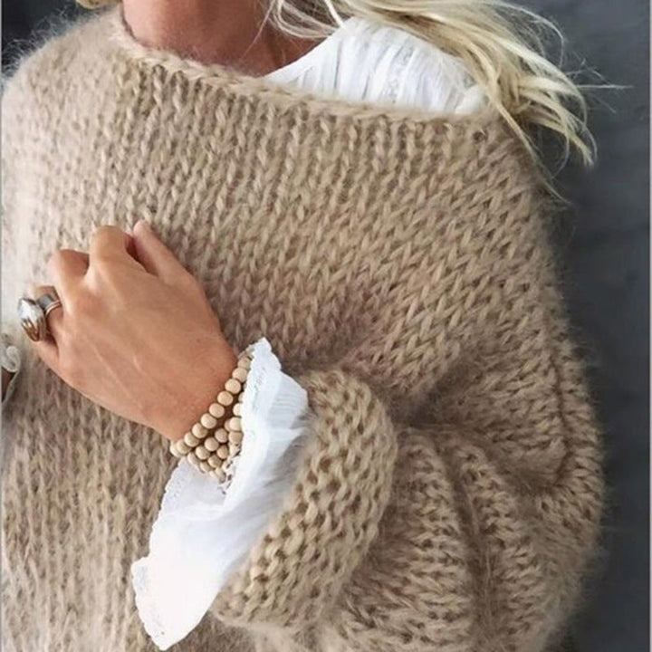 Oversized Crocheted Ladies Sweater – Freja