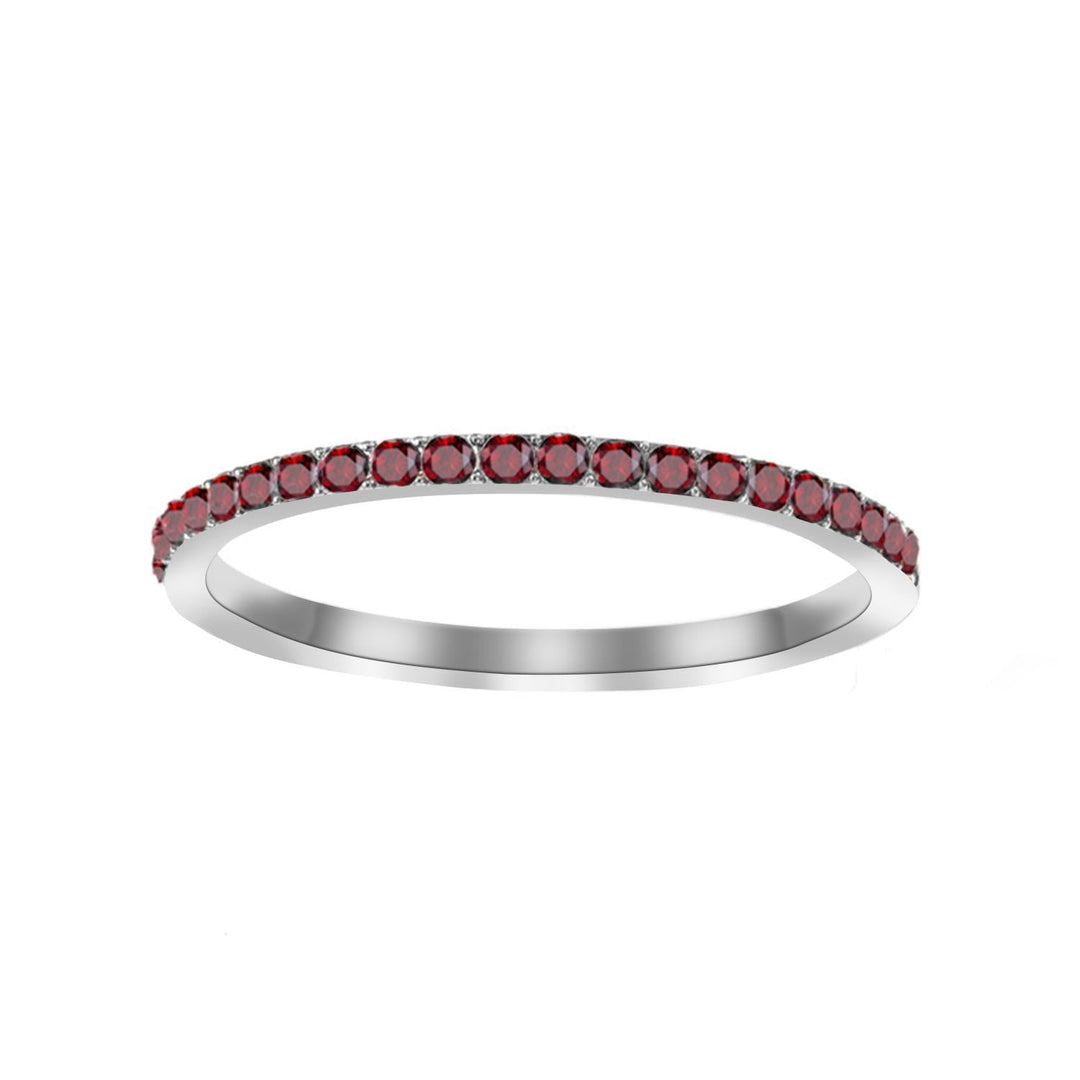 Elegant white gold ring with subtle cubic zirconia details