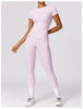 Gabriella - 2-Piece Shaping Gym Set with Short Sleeves