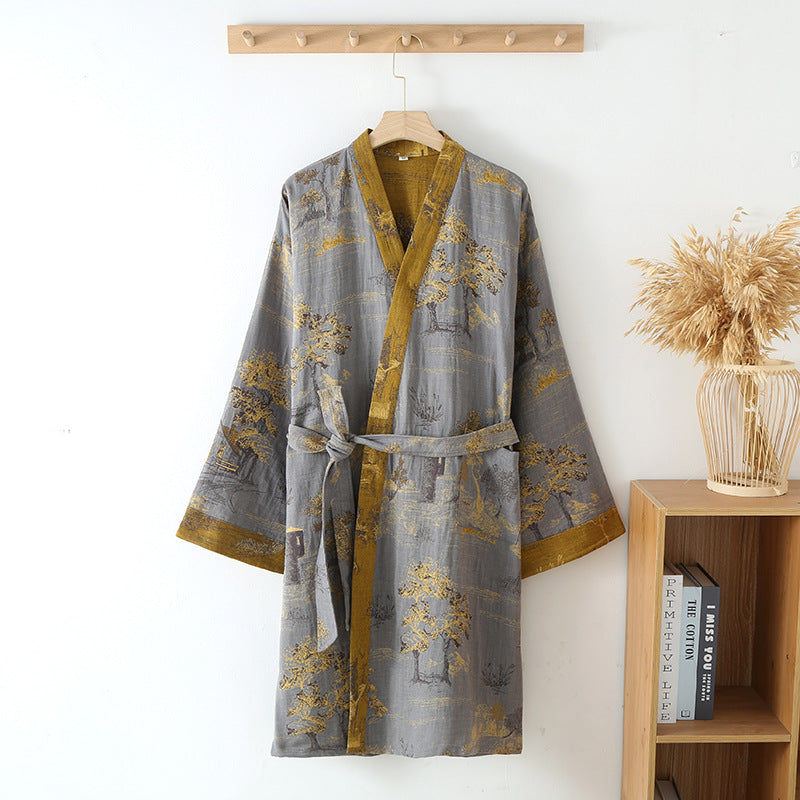 Lightweight Men’s Cotton Kimono Robe