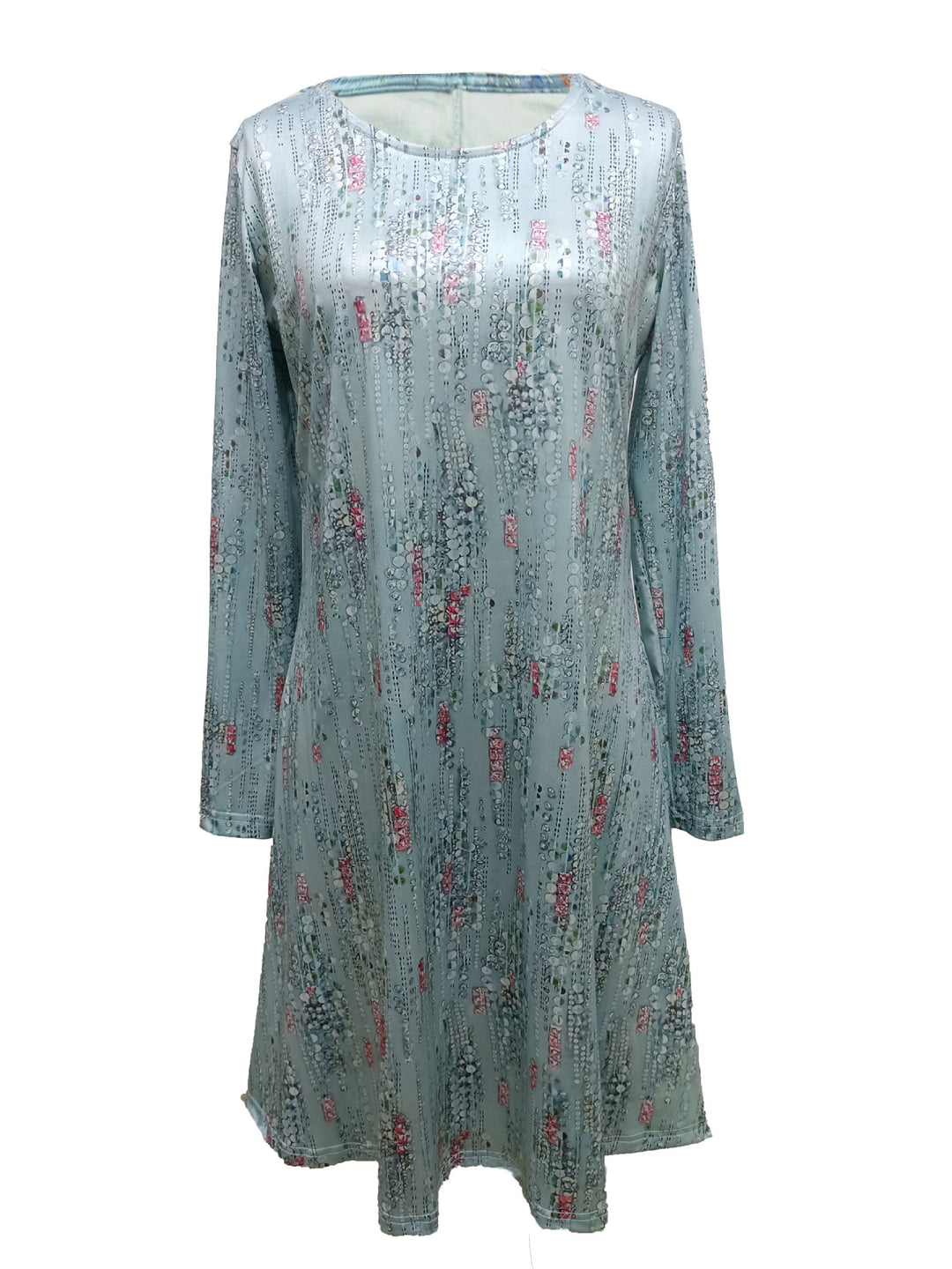 Feminine A‑Line Floral Pattern Dress