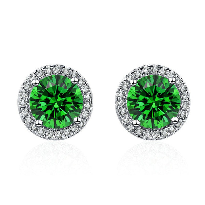 Elegant White Gold Earrings with Subtle Cubic Zirconia