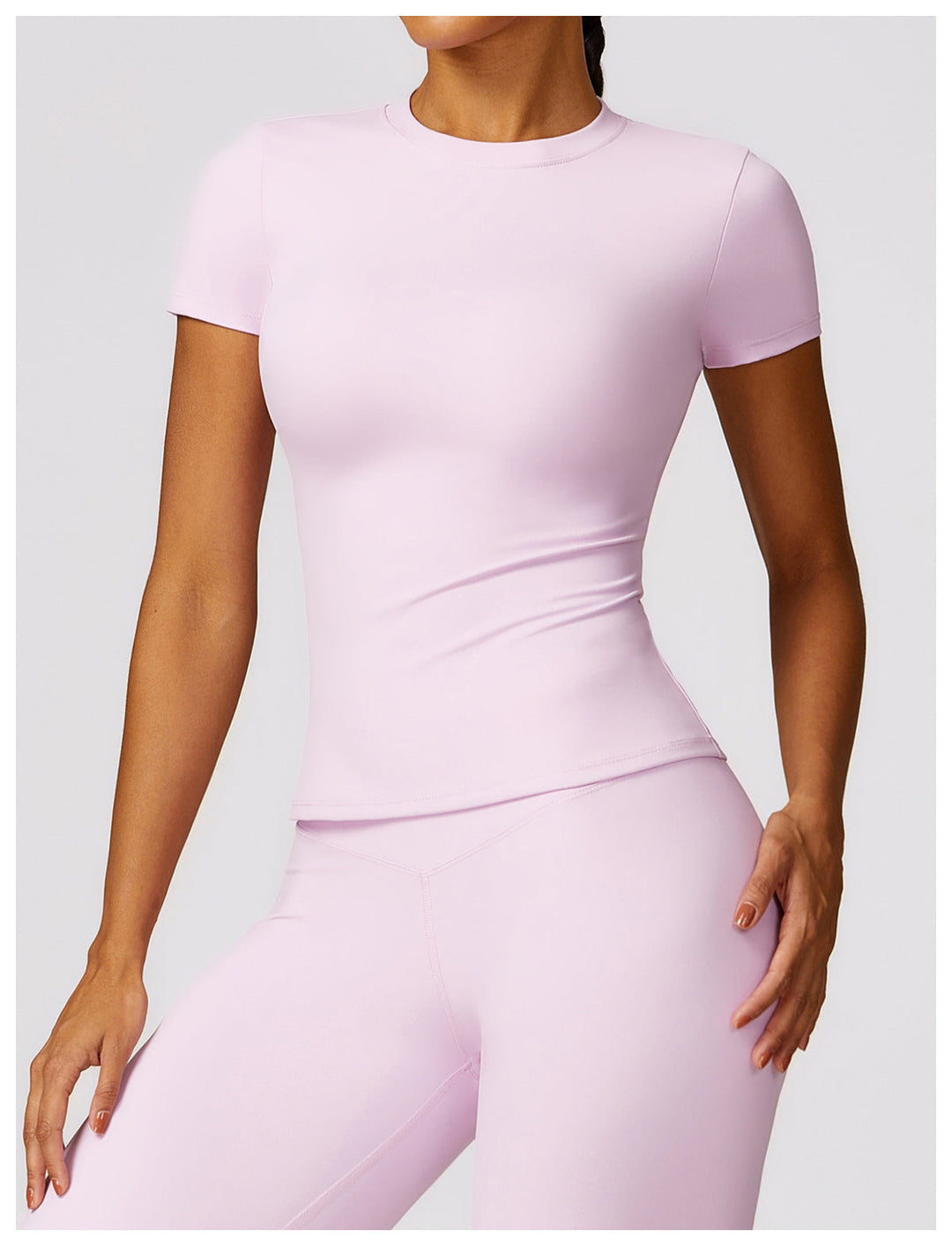 Gabriella - 2-Piece Shaping Gym Set with Short Sleeves