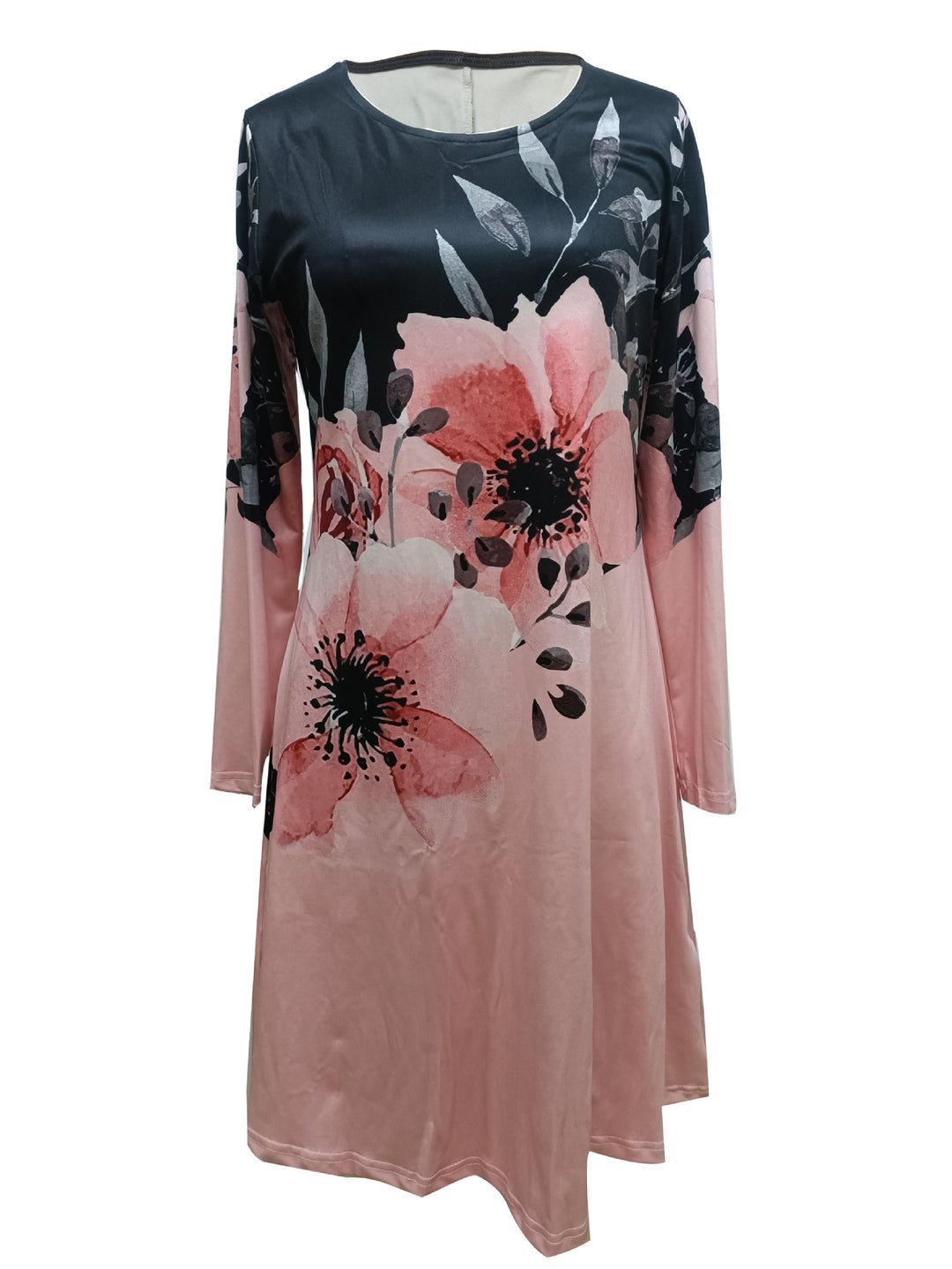 Feminine A‑Line Floral Pattern Dress