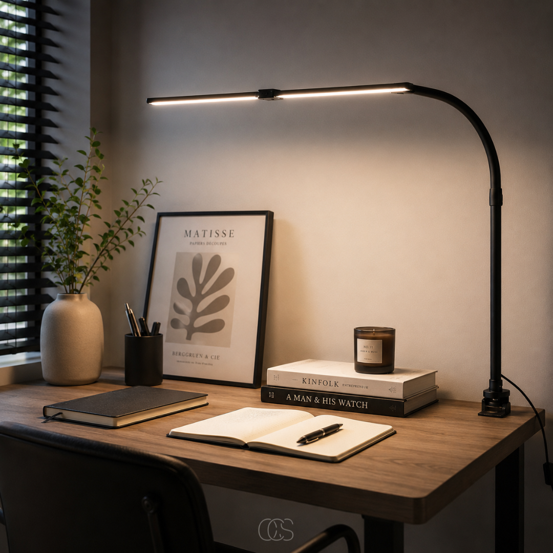 Dimmable Desk Lamp - 3 Light Colours & Adjustable Design