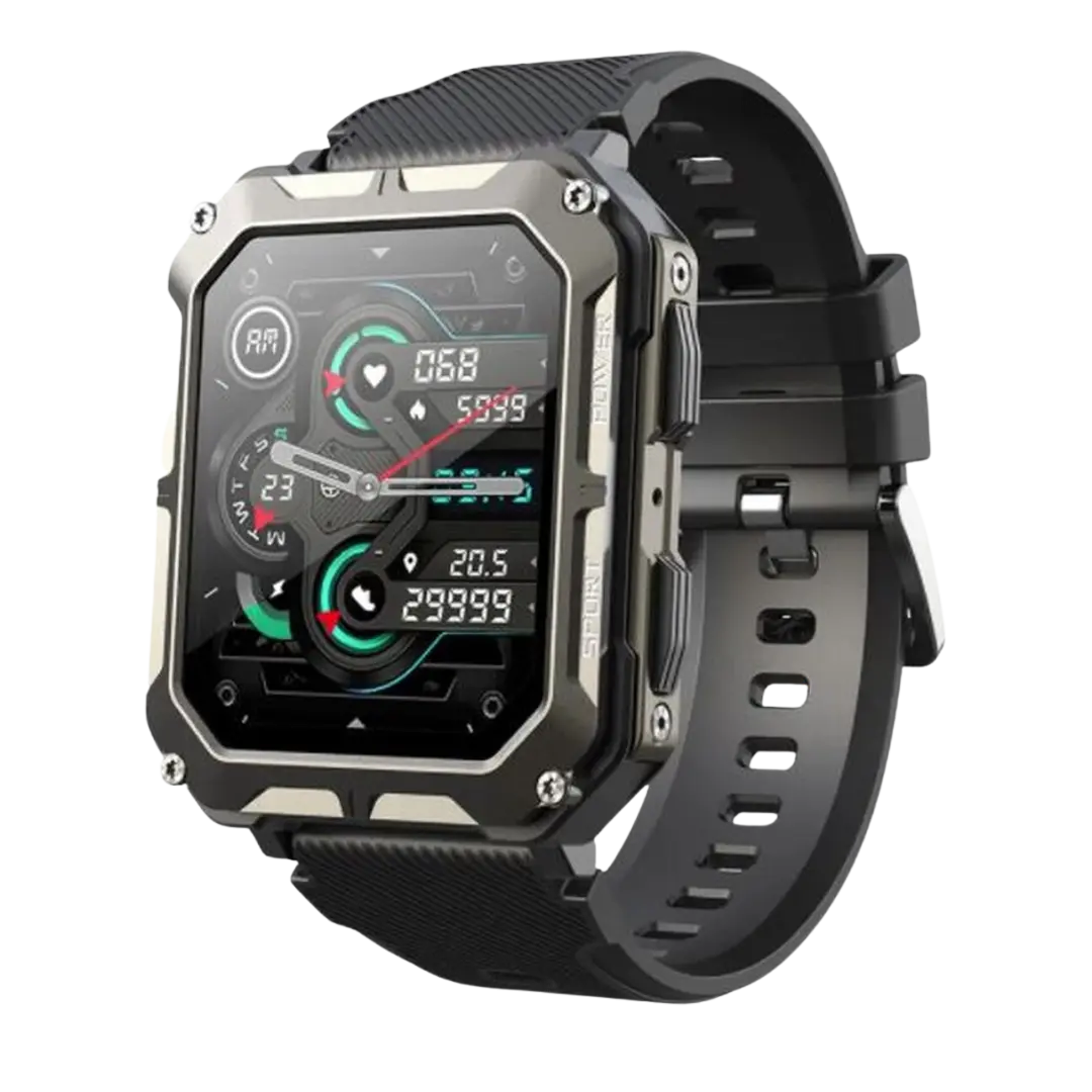 Rugged Smartwatch with Heart Rate Monitor & Pedometer - EnduranceX