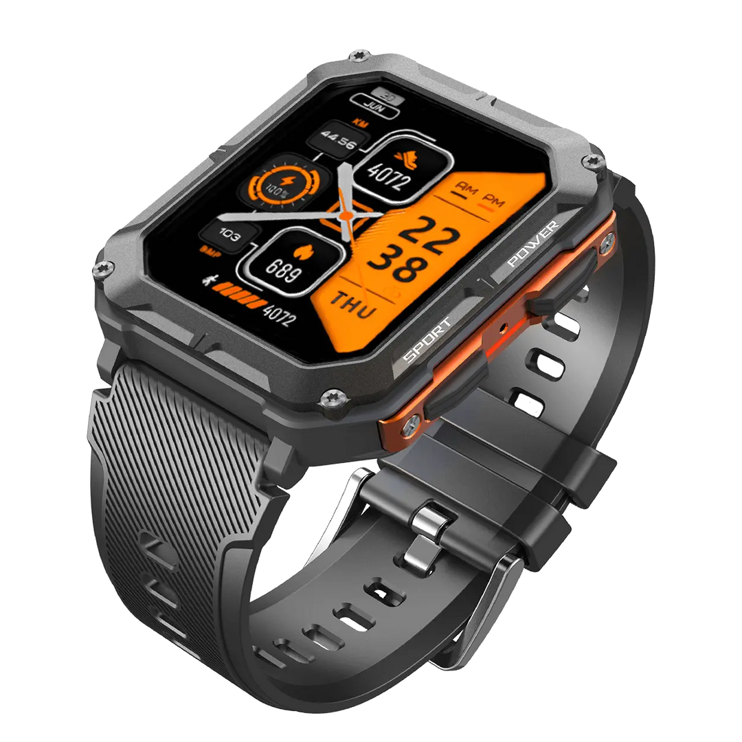 Rugged Smartwatch with Heart Rate Monitor & Pedometer - EnduranceX
