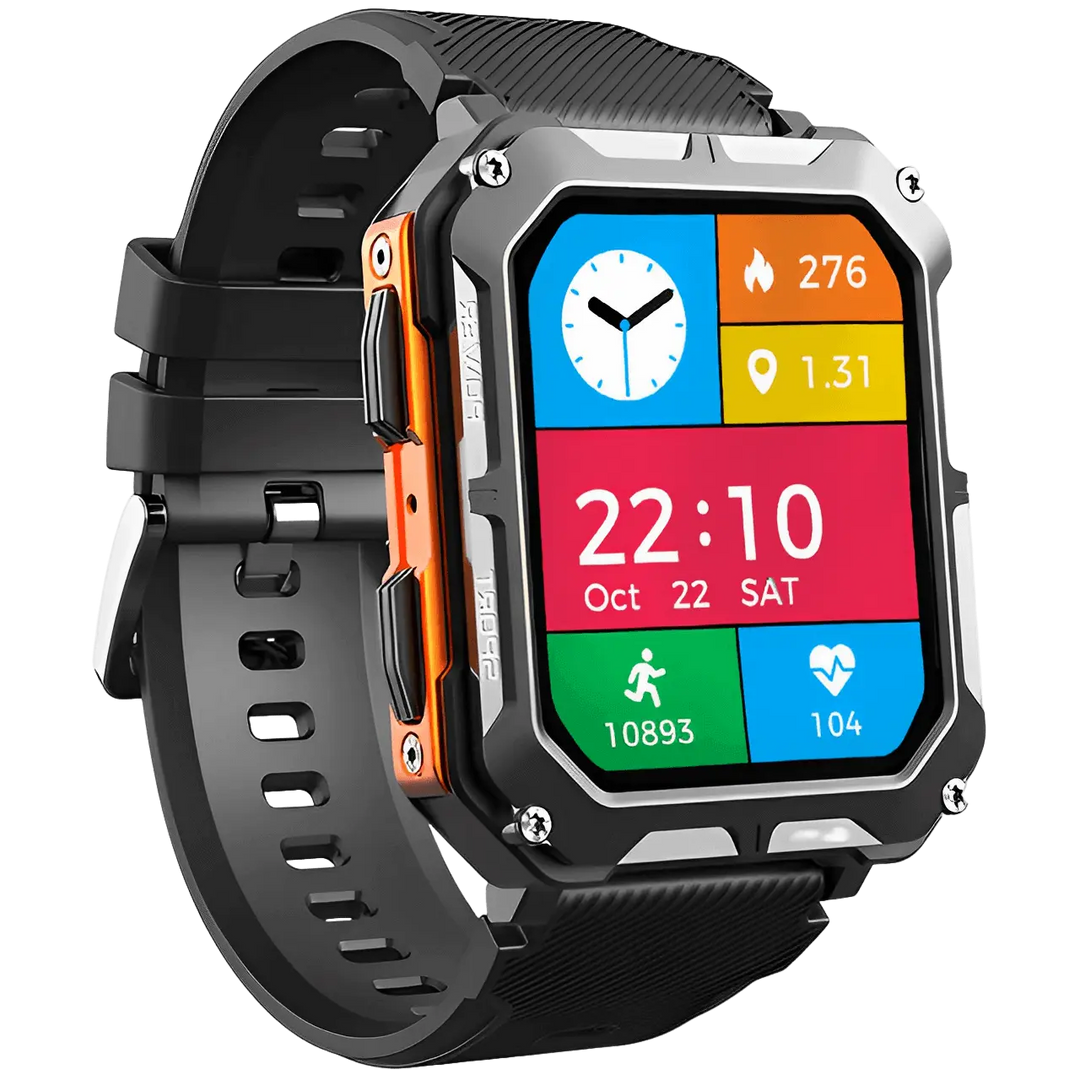 Rugged Smartwatch with Heart Rate Monitor & Pedometer - EnduranceX