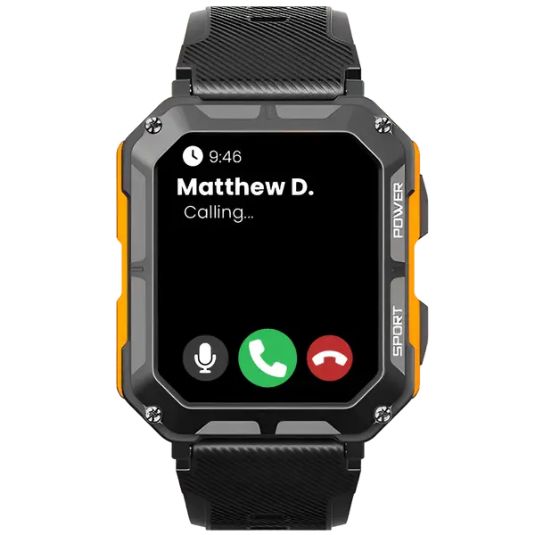 Rugged Smartwatch with Heart Rate Monitor & Pedometer - EnduranceX