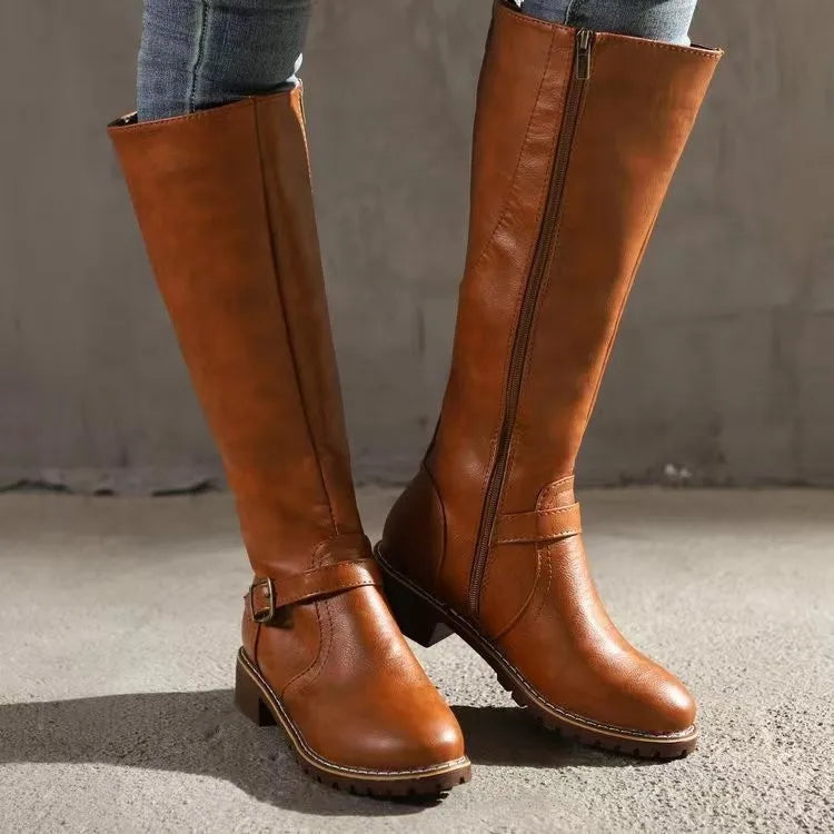 Women's Orthopaedic Leather Boots with Arch Support for Extra Comfort
