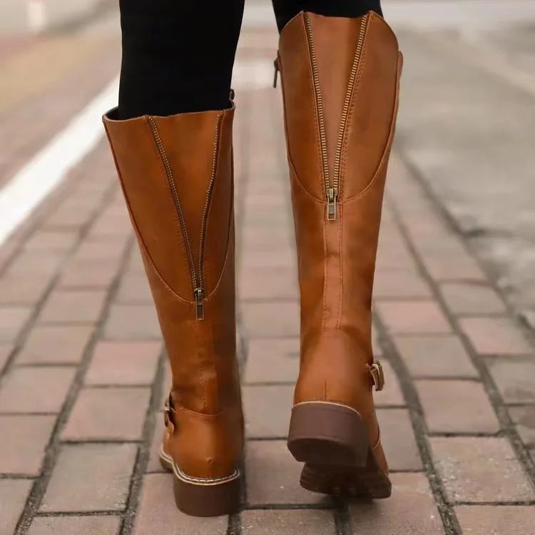 Women's Orthopaedic Leather Boots with Arch Support for Extra Comfort