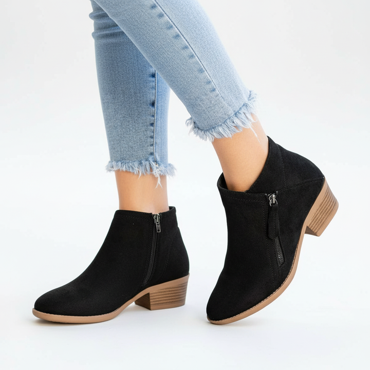Orthopaedic Leather Ankle Boots - Leah