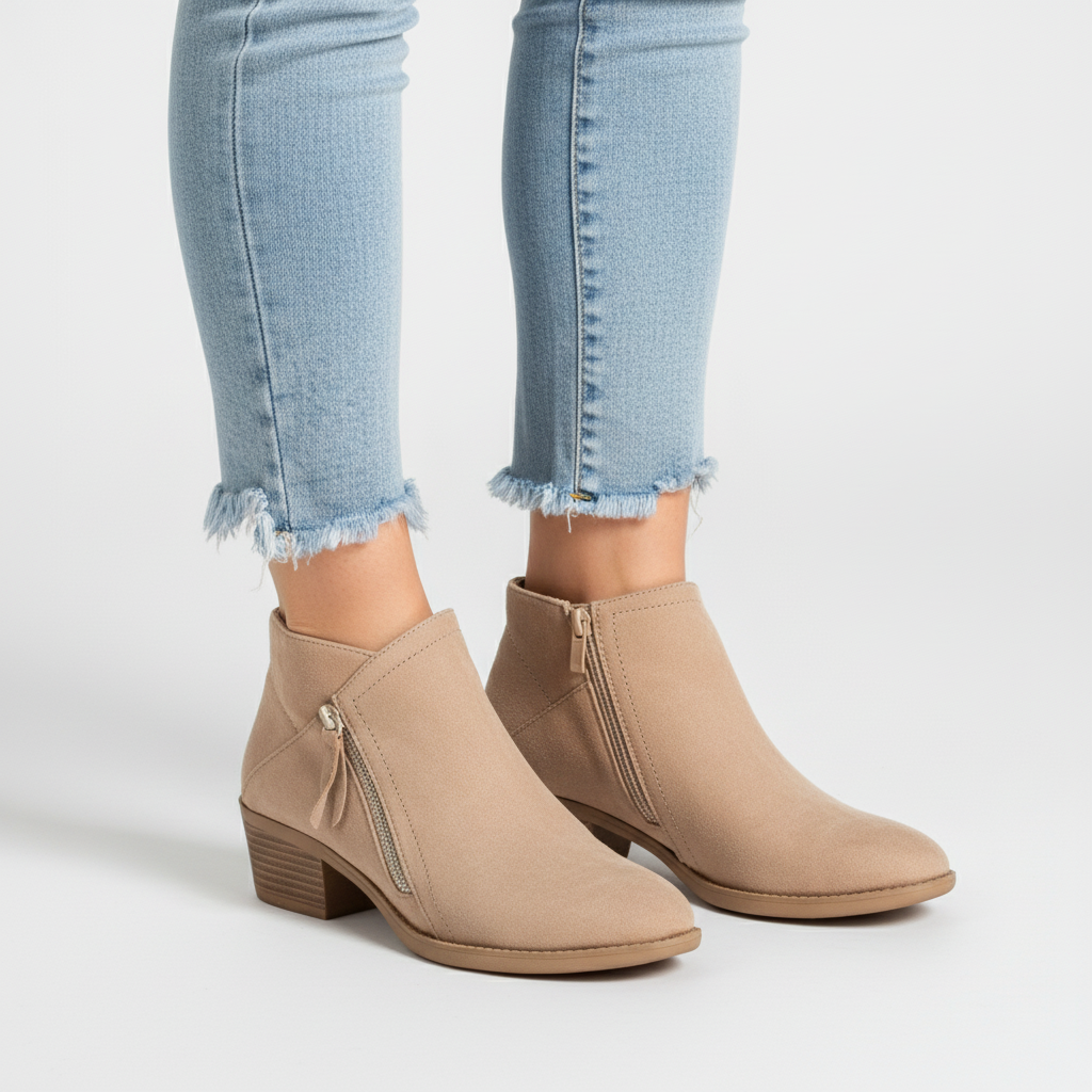 Orthopaedic Leather Ankle Boots - Leah