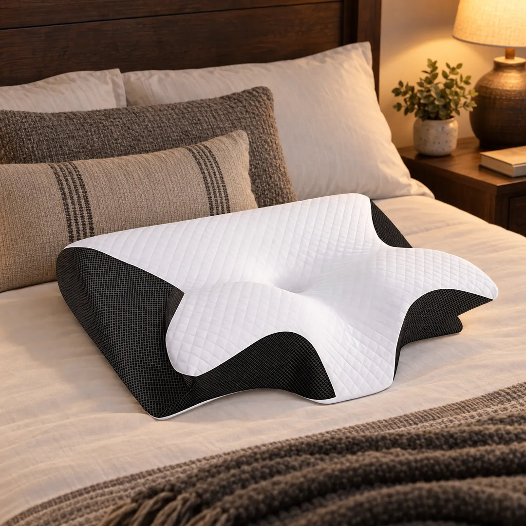 Contoured Orthopaedic Pillow for Back Sleepers