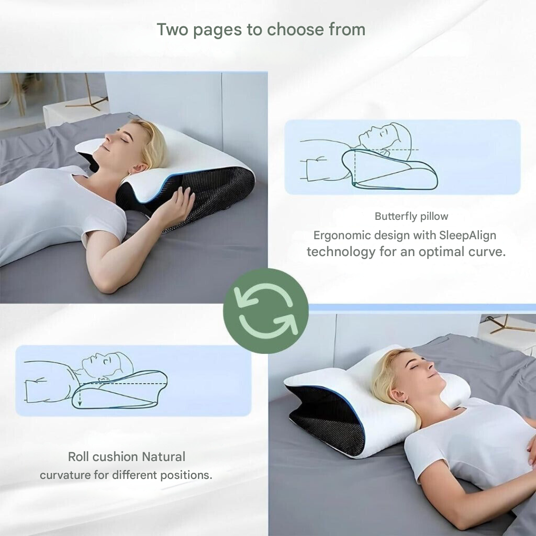 Contoured Orthopaedic Pillow for Back Sleepers