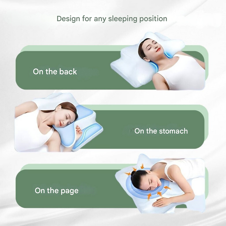 Contoured Orthopaedic Pillow for Back Sleepers