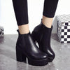 Women's Orthopaedic Ankle Boots with Block Heel and Arch Support
