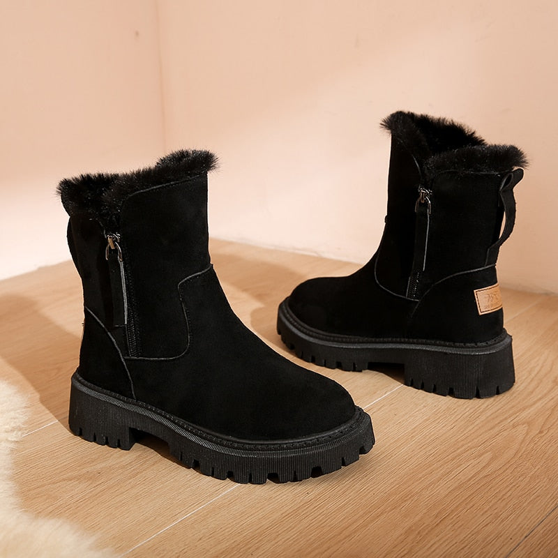 Women's Orthopaedic Boots with Arch Support and Warm Lining
