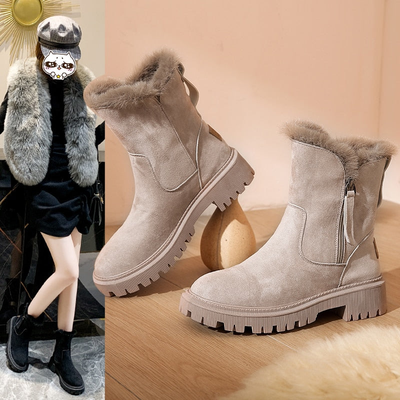 Women's Orthopaedic Boots with Arch Support and Warm Lining