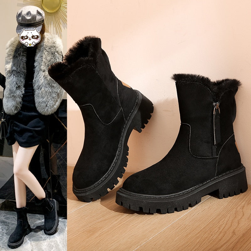 Women's Orthopaedic Boots with Arch Support and Warm Lining