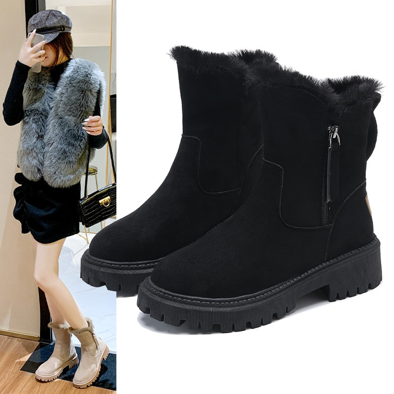 Women's Orthopaedic Boots with Arch Support and Warm Lining