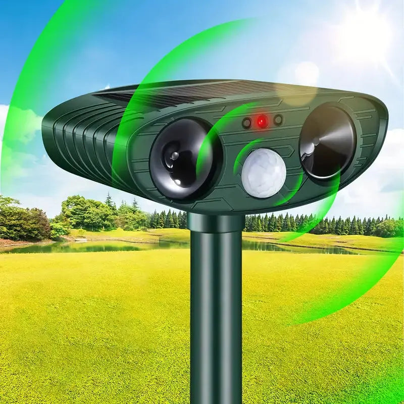 Solar-Powered Cat Repeller - NatureGuard