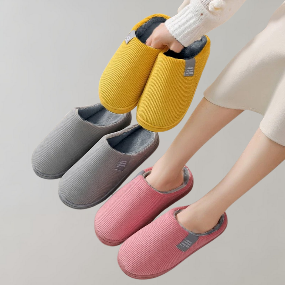 Women's Orthopaedic Slip-On Slippers – Indoor House Slippers with Supportive Sole