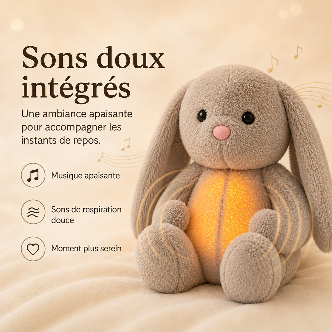 Calming Breathing Plush Toy with Night Light