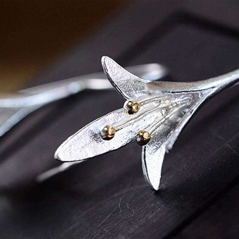 Soft Blossom Silver Earrings with Delicate Details