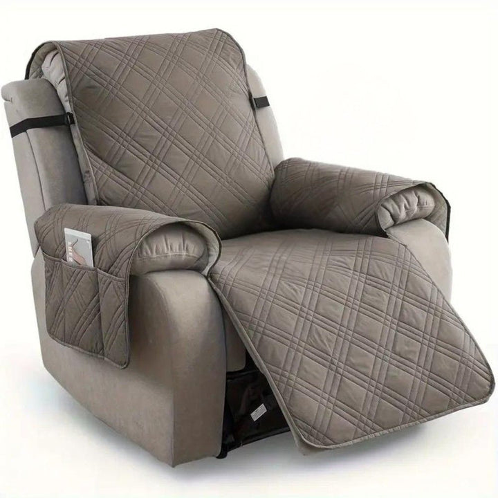 Protective Recliner Slipcover with Quilted Design