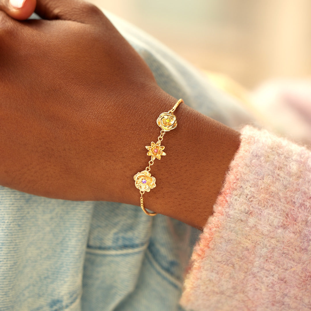 Birth Flower Bracelet – One Flower per Child