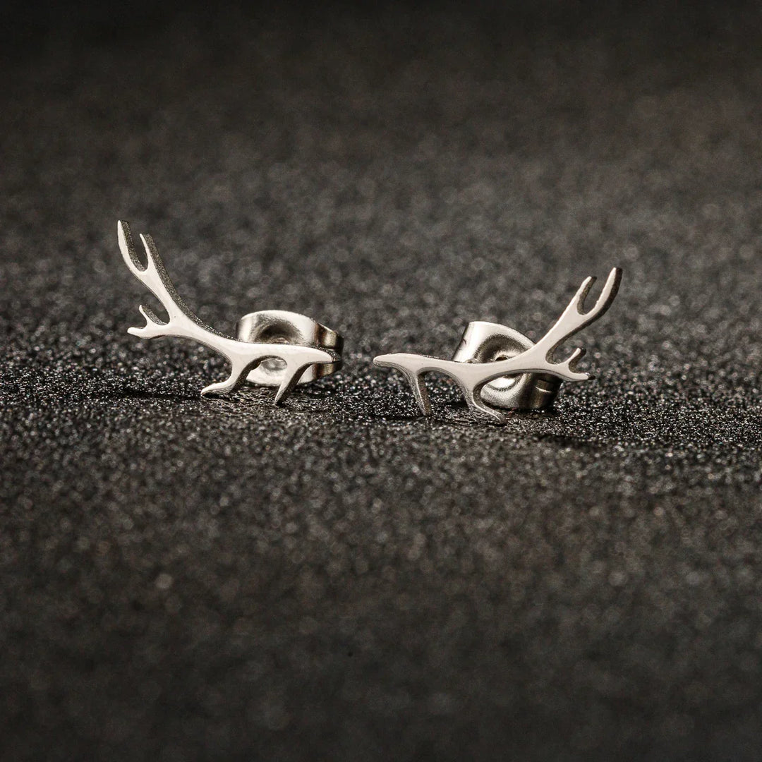 Deer Antler Stud Earrings