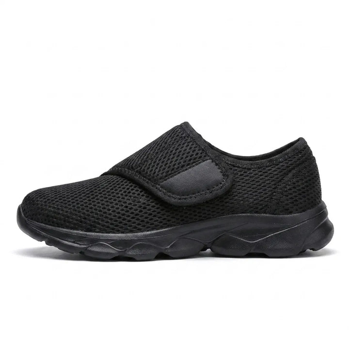Comfortable Orthopaedic Walking Shoes with Hook-and-Loop Strap for Wide or Swollen Feet