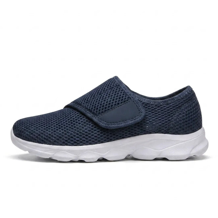 Comfortable Orthopaedic Walking Shoes with Hook-and-Loop Strap for Wide or Swollen Feet