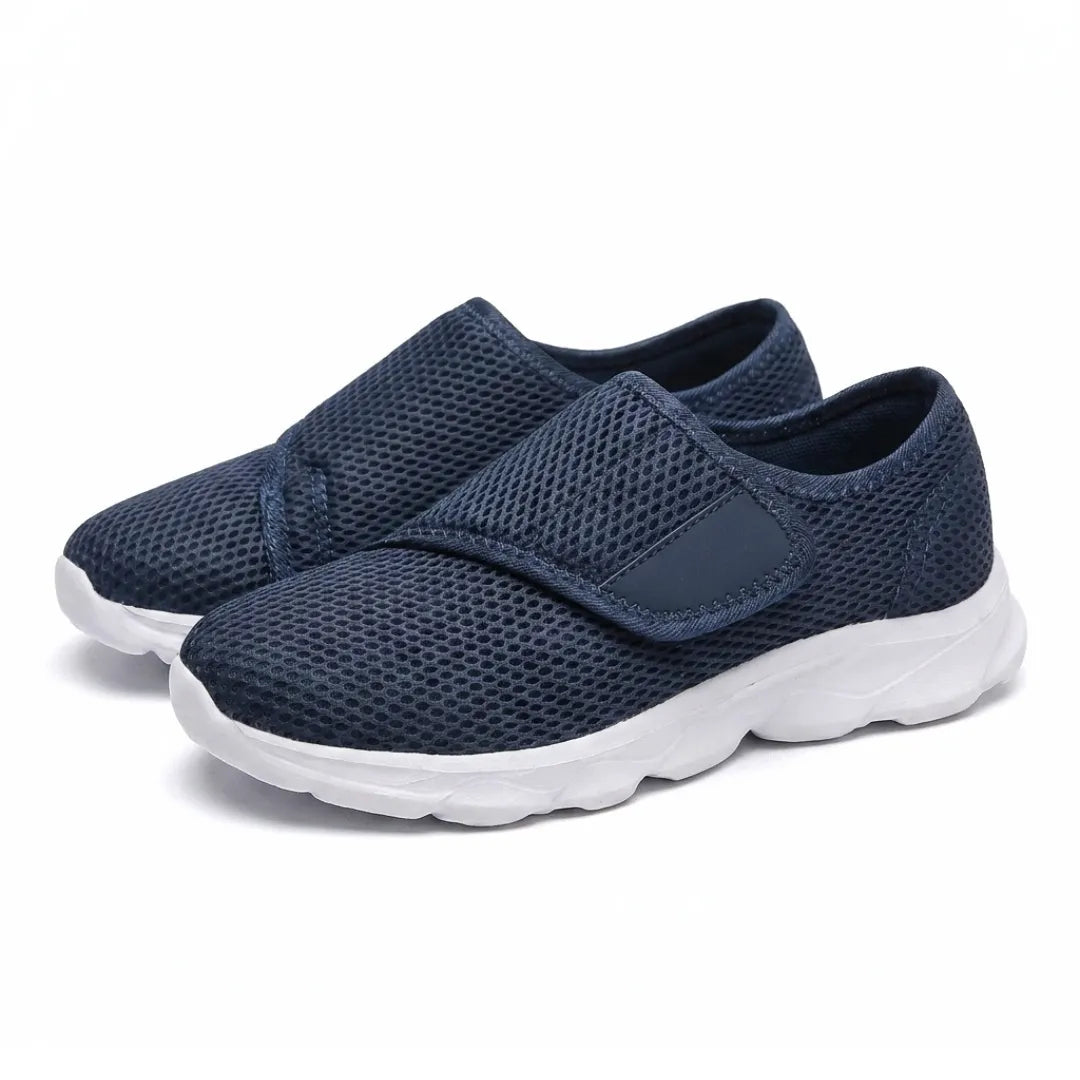 Comfortable Orthopaedic Walking Shoes with Hook-and-Loop Strap for Wide or Swollen Feet