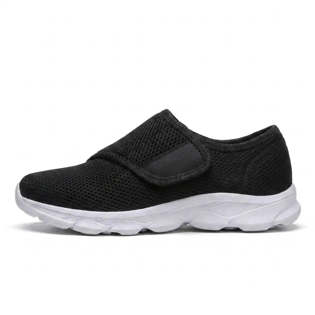 Comfortable Orthopaedic Walking Shoes with Hook-and-Loop Strap for Wide or Swollen Feet