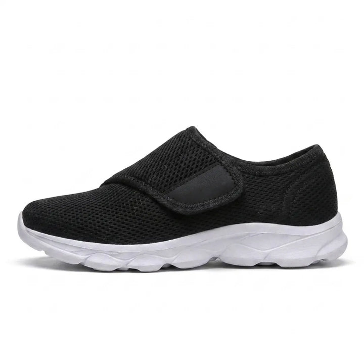 Comfortable Orthopaedic Walking Shoes with Hook-and-Loop Strap for Wide or Swollen Feet