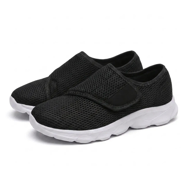 Comfortable Orthopaedic Walking Shoes with Hook-and-Loop Strap for Wide or Swollen Feet