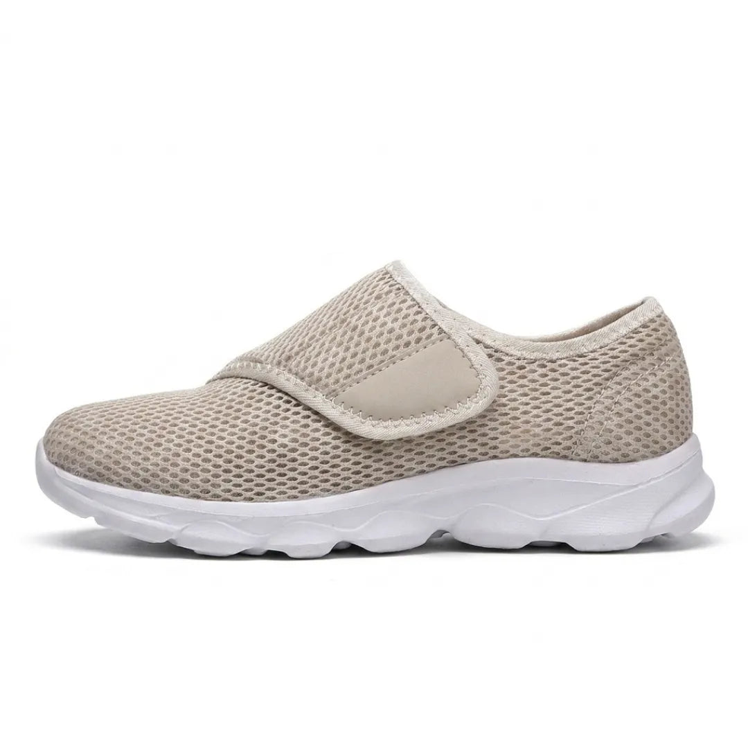 Comfortable Orthopaedic Walking Shoes with Hook-and-Loop Strap for Wide or Swollen Feet