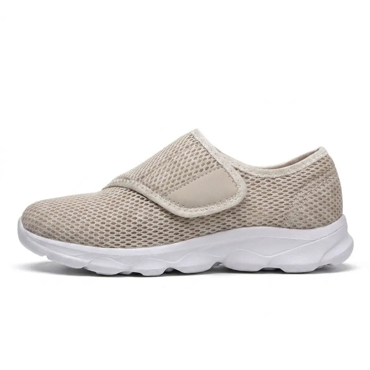 Comfortable Orthopaedic Walking Shoes with Hook-and-Loop Strap for Wide or Swollen Feet