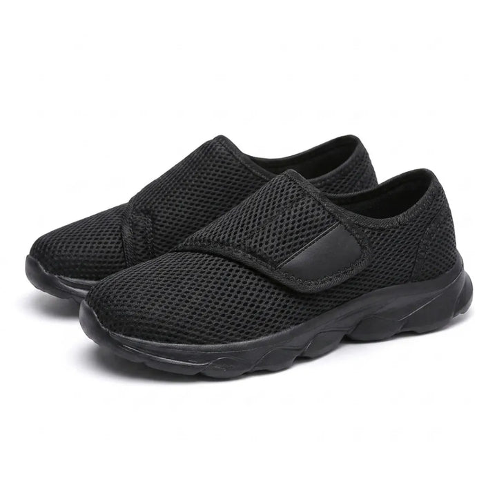 Comfortable Orthopaedic Walking Shoes with Hook-and-Loop Strap for Wide or Swollen Feet