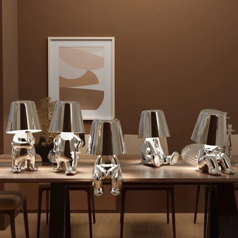 Playful Rechargeable LED Lamp with Touch Dimming