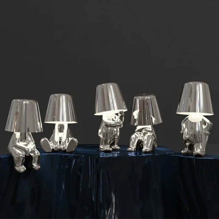 Playful Rechargeable LED Lamp with Touch Dimming