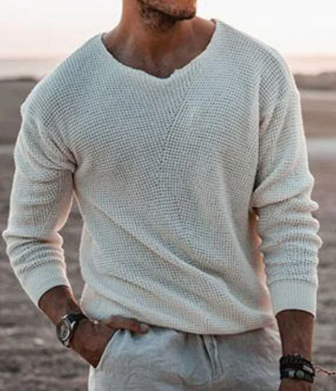 Relaxed-Fit Long-Sleeve Jumper – Tim